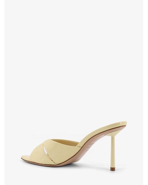 Le Silla Natural Shirley Patent Leather Sandals