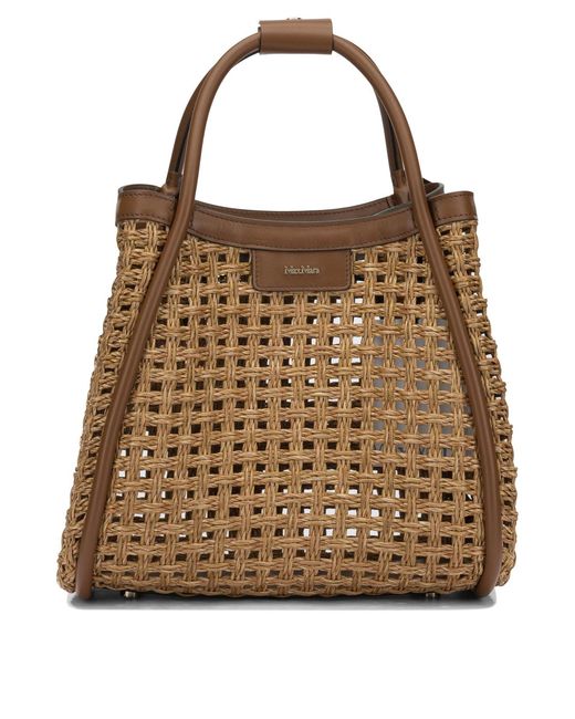 Women's Brown Marine Medium Polyamide Handbag
