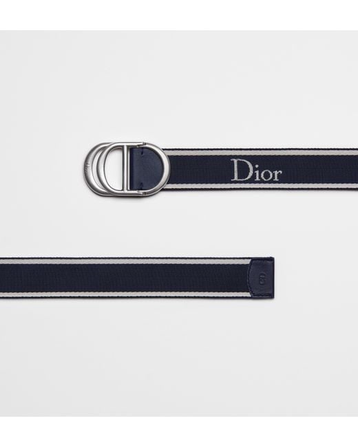 Dior Blue Cd Icon Belt for men