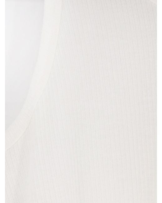 TONYWACK White Lyocell Blend Tank Top for men