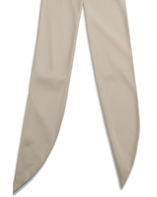 Loro Piana Mireille Satin Scarf Natural Ivory