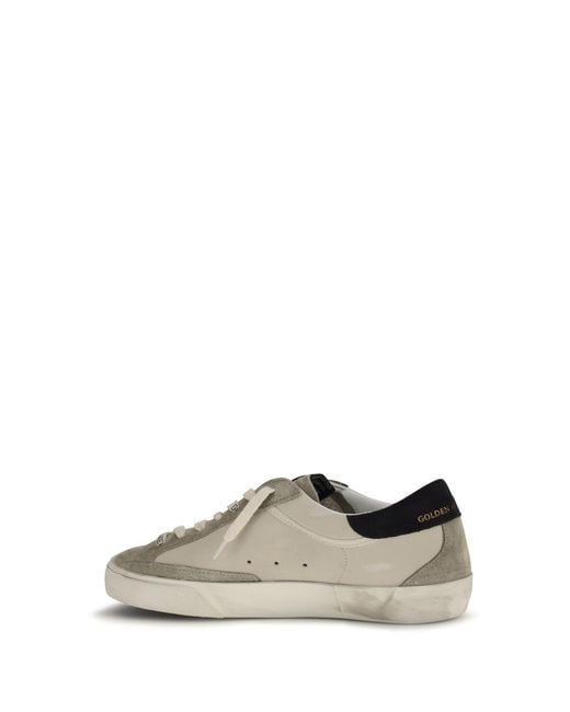 Golden Goose Deluxe Brand White Super Star Sneakers Cream/ /Dark for men