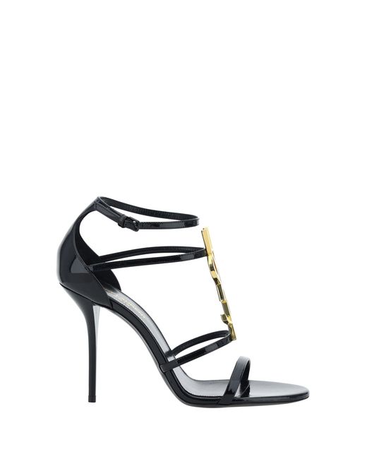 Saint Laurent White Cassandra Sandals