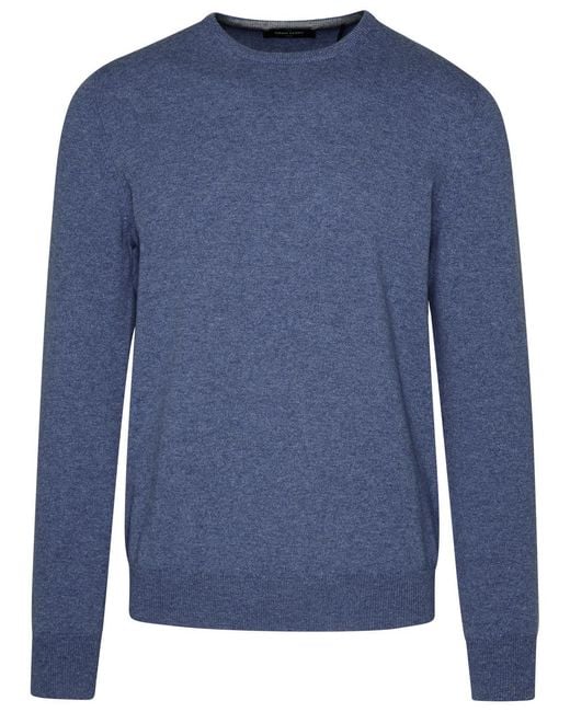 Gran Sasso Blue Cashmere Sweater