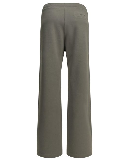 Max Mara Gray Cotton Jersey Sweatpants