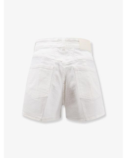 Closed White Jocy-X Stretch Cotton Shorts