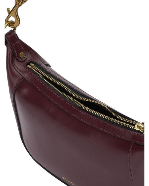 Isabel Marant Purple "Oskan Moon" Small Shoulder Bag
