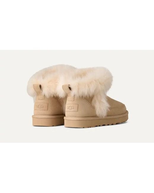 Ugg Black "Classic Ultra Mini Chalet" Ankle Boots