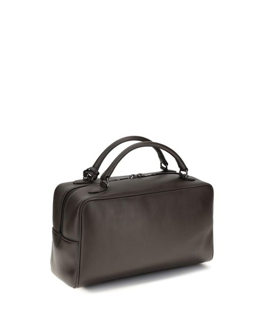 Brunello Cucinelli Black Boston Explorer Handbag