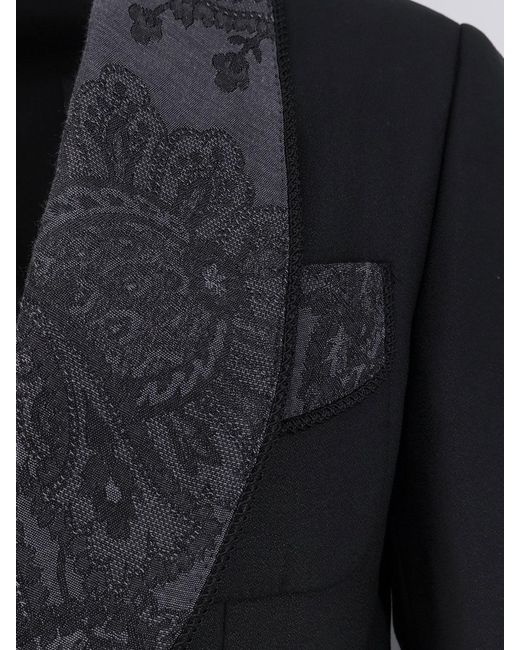 Dolce & Gabbana Blue Virgin Wool Blend Blazer for men