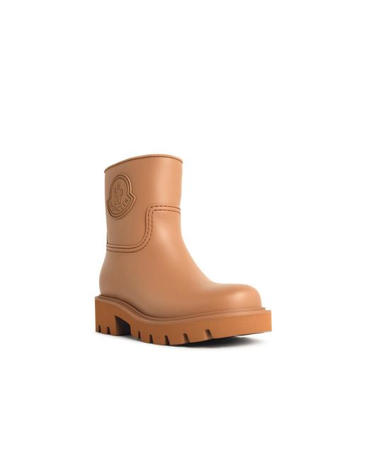 Moncler White 'Kickstream' Light Pvc Rain Boots