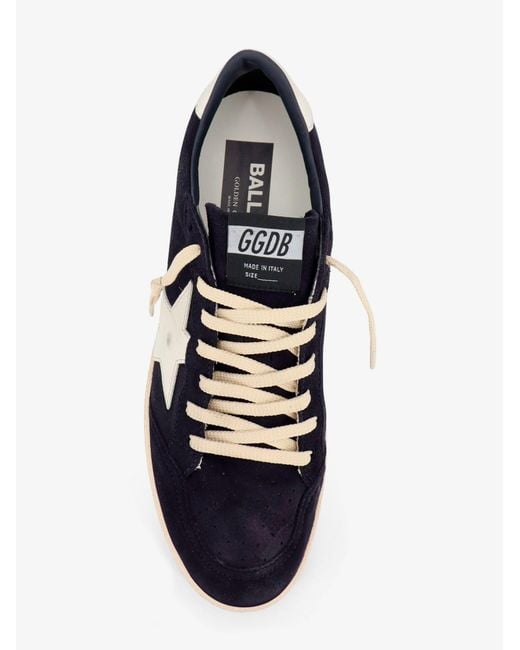 Golden Goose Deluxe Brand White Deluxe Brand Ballstar Suede Sneakers With Iconic Side Logo for men