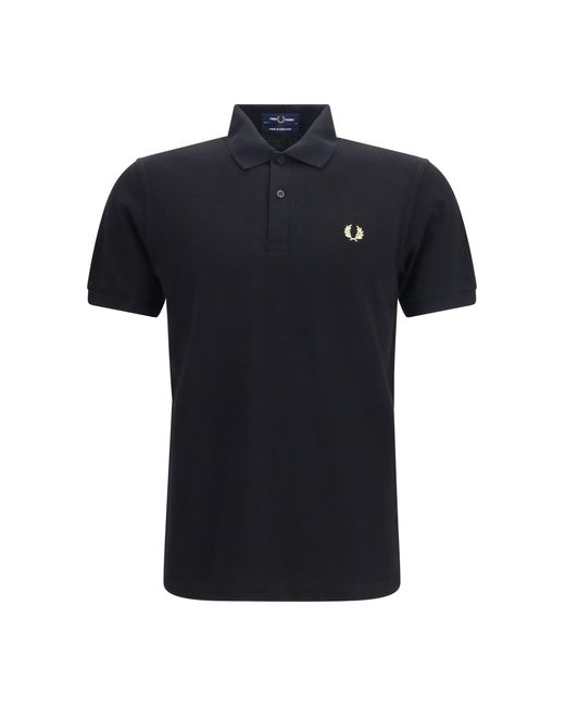 Fred Perry Black M3 Cotton Piqué Polo/Champagne for men
