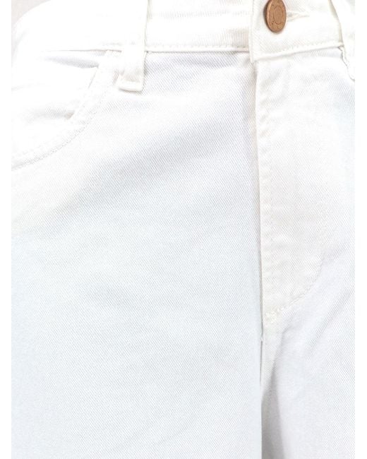 3x1 White Hellen Denim Trousers