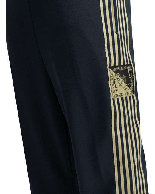 Kapital Blue Banner Stripe Athletic Pants for men
