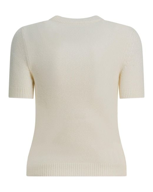 Sa Su Phi White Cashmere Knit Sweater