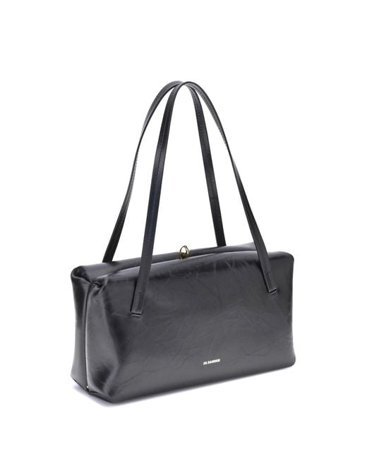Jil Sander Blue Small Goji Pillow Shoulder Bag