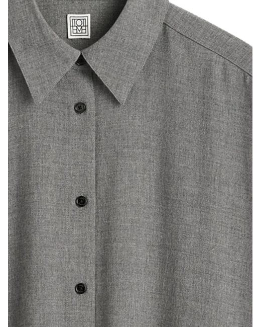 Totême Gray Viscose Blend Shirt