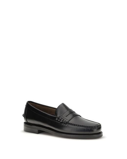 Sebago White Loafers Dan Classic Leather for men