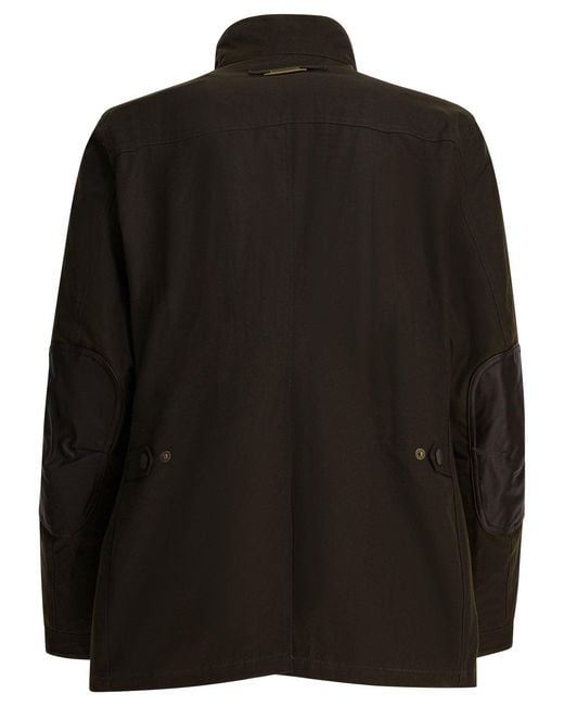 Barbour Black "Ogston Wax" Jacket for men