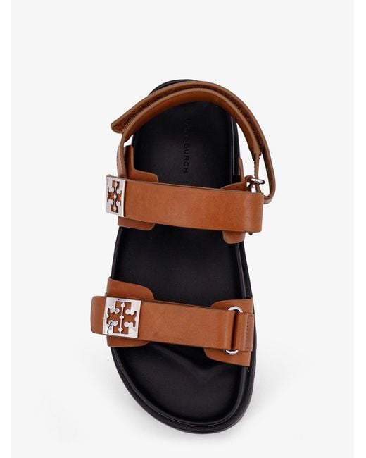 Tory Burch White Mellow Low Leather Sandals