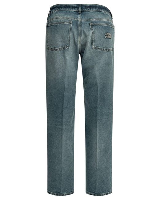 Miu Miu Blue Wide Leg Jeans