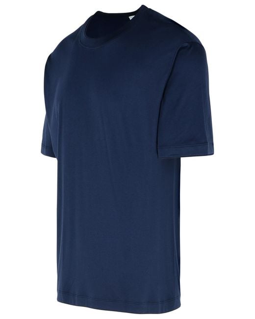 Eleventy Blue Cotton T-Shirt for men