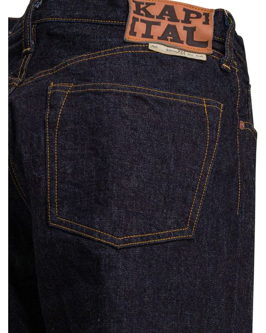 Kapital Blue Slp110Aonewash Jeans for men