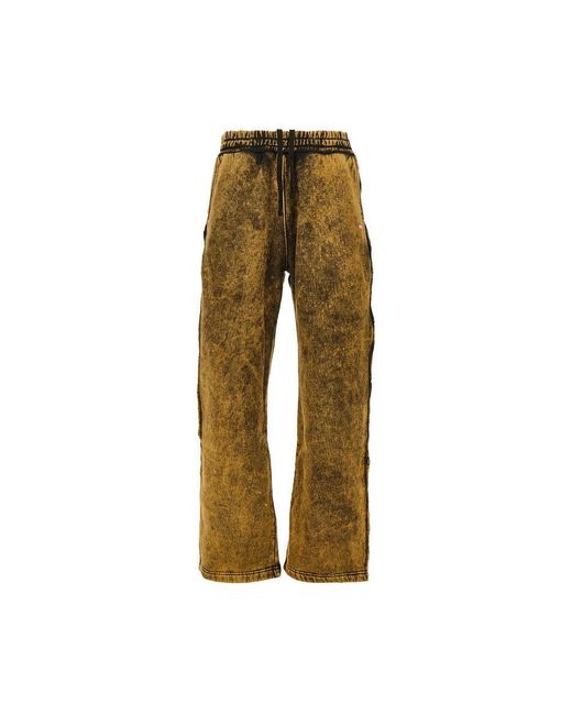 DIESEL Natural Cotton-Blend Relaxed Fit Track Pants for men