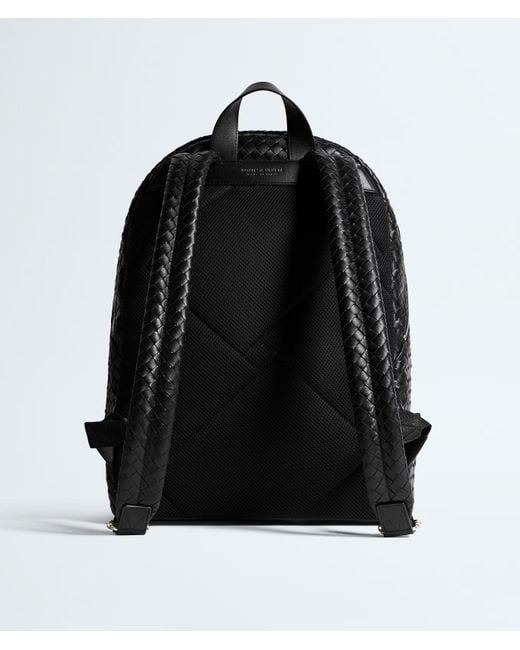 Bottega Veneta Black Intrecciato 1975 Backpack for men
