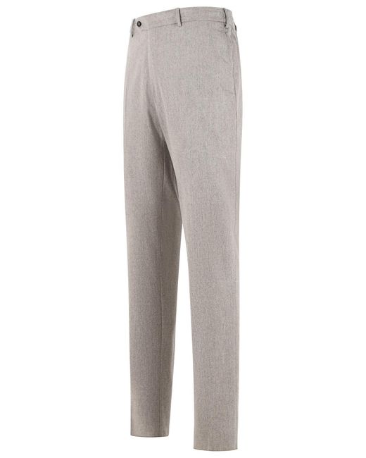 PT01 Gray Jogger Virgin Wool Pants for men