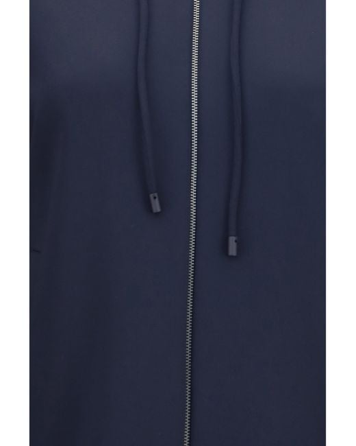 Max Mara Blue Fidato Hooded Sweatshirt