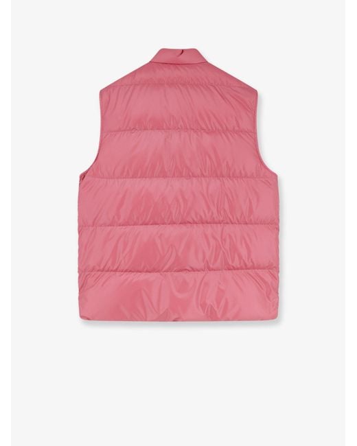 Moncler Pink Restigo Sleeveless Down Jacket for men