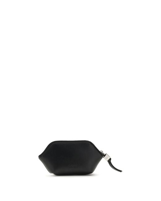 Ganni Black Coin Purse Bou