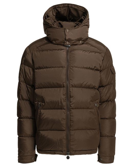 Moncler Brown Maya Short Down Jacket for men
