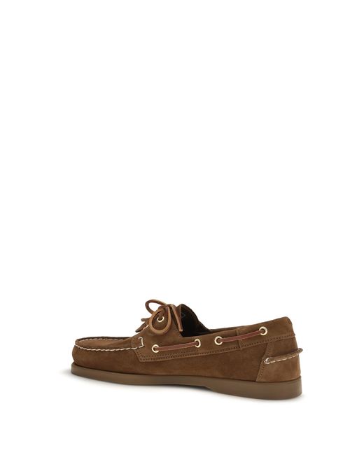 Sebago Brown Portland Artisan Loafers Snuff-Gum for men