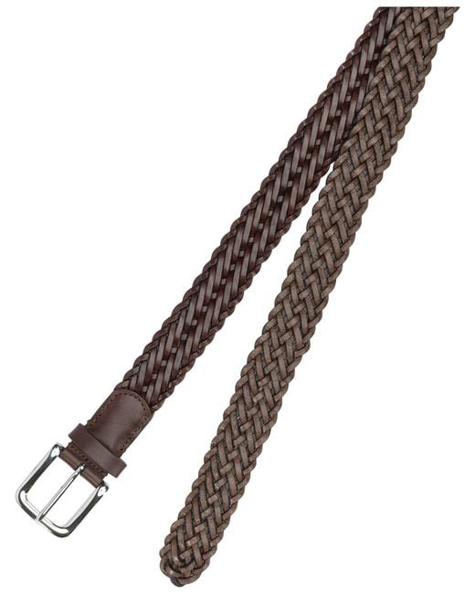 Andersons White Leather Belt for men