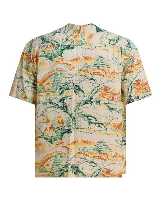 Sun Surf Multicolor "Scenery Of Japan" Shirt