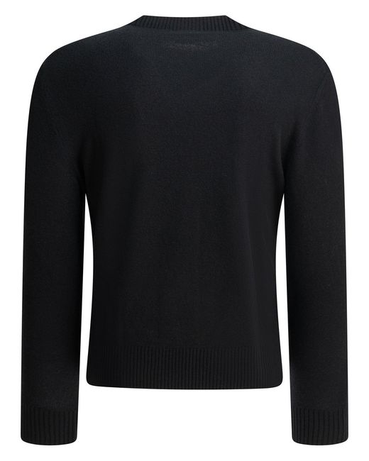 Altum Black Cashmere Crew-Neck Sweater for men
