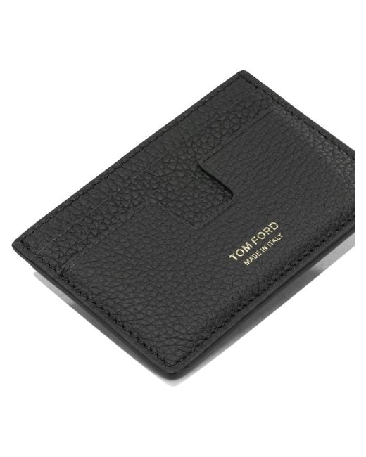 Tom Ford White T Line Card Holder for men