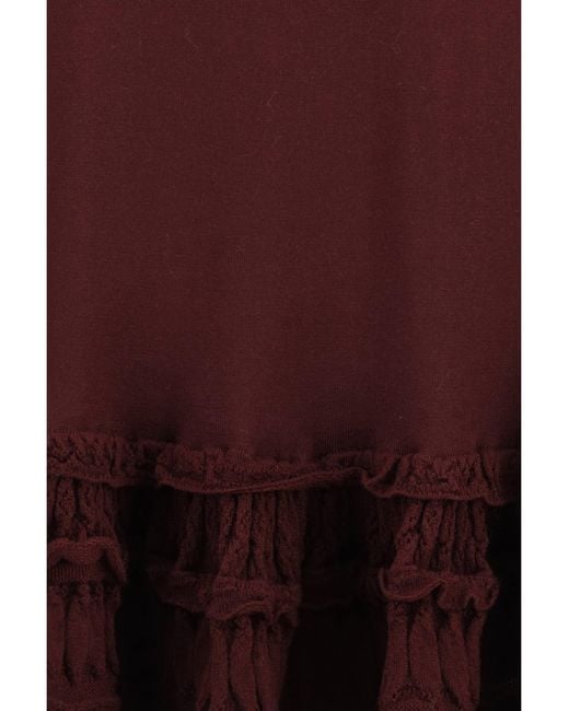 Alaïa Red Alaïa Virgin Wool T-Shirt