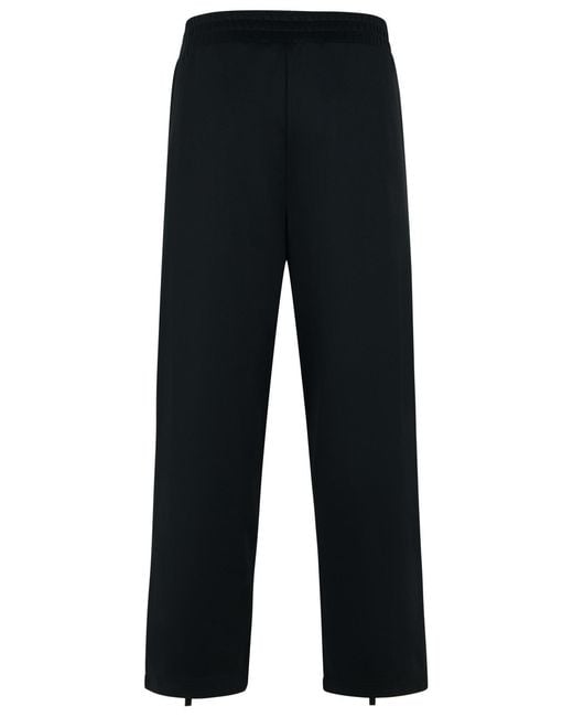 Palm Angels Black Track' Polyester Blend Pants for men