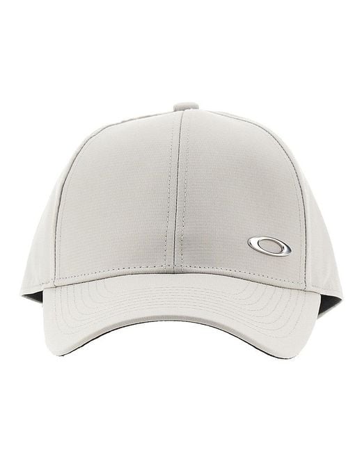 Oakley Gray 'Essential Metal 25.0' Baseball Cap for men
