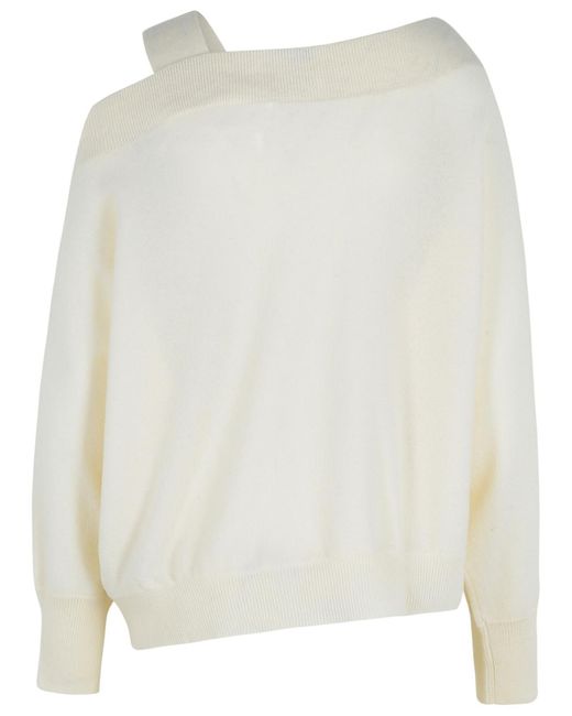 Colorush White 'Margot' Cashmere Sweater