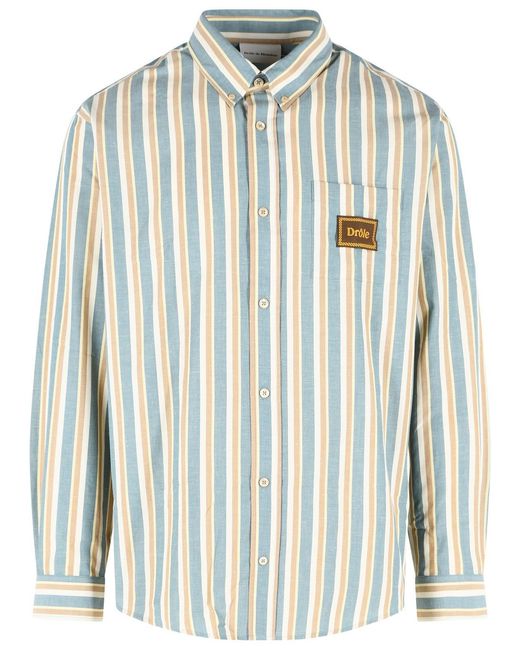 Drole de Monsieur Green 'Rayée' Cotton Shirt