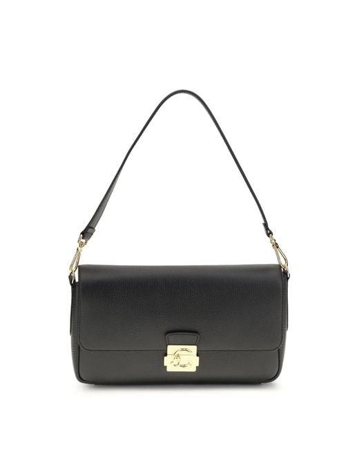 Coccinelle Black Shoulder Bag C-Me Lock