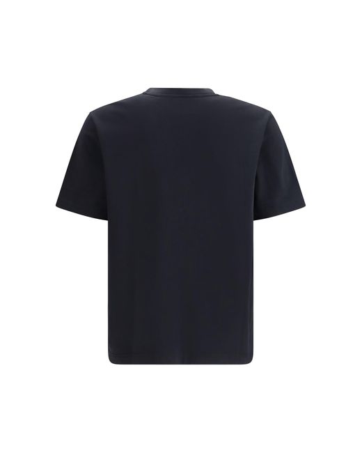 Maison Kitsuné Blue Cotton T-Shirt for men