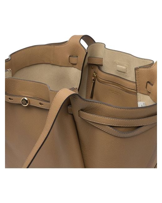 Tory Burch Natural Cow Leather Shoulder Bags