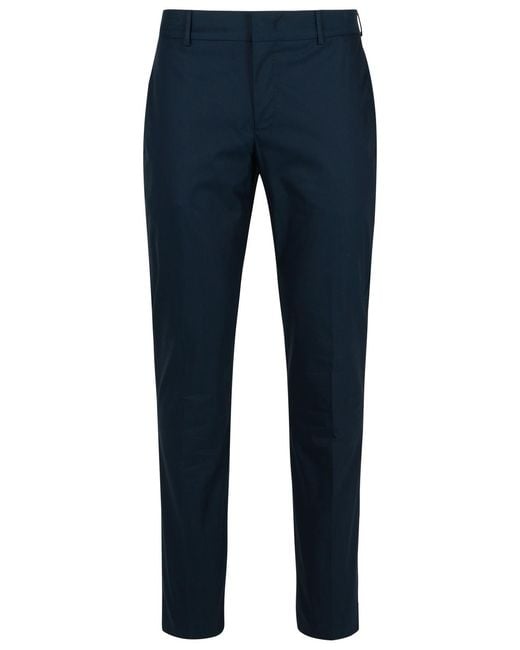 PT01 Blue Epsilo Polyester Blend Pants for men