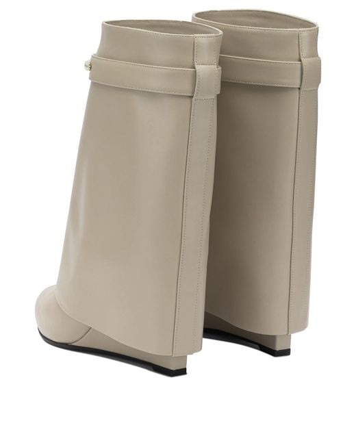 Givenchy Natural Shark Pinch Boots And Ankle Boots